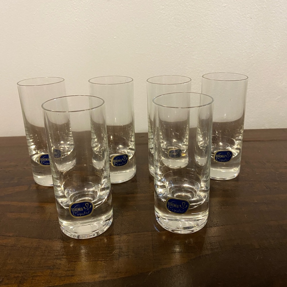 4 for 20❣️ Set of 6 Crystal Shot Glasses